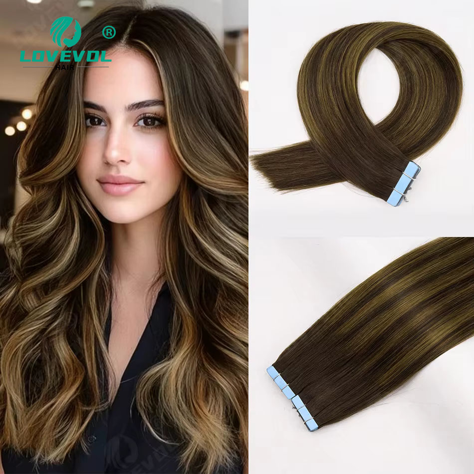 Invisible Tape In Extensions Real Hair - 세련된 스타일을 연출할 수 있는 투명