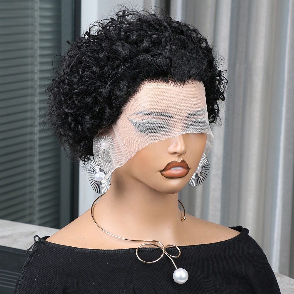Short Pixie Cut Wig Human Hair Cheap - 픽시컷 가발 인모 13x4 레이스 프론트