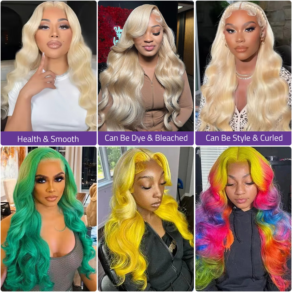 13x4 길이의 밝은 금발(613) 바디 웨이브 스타일 - 613 Blonde Body Wave Lace Front Wig 리뷰 및 가격