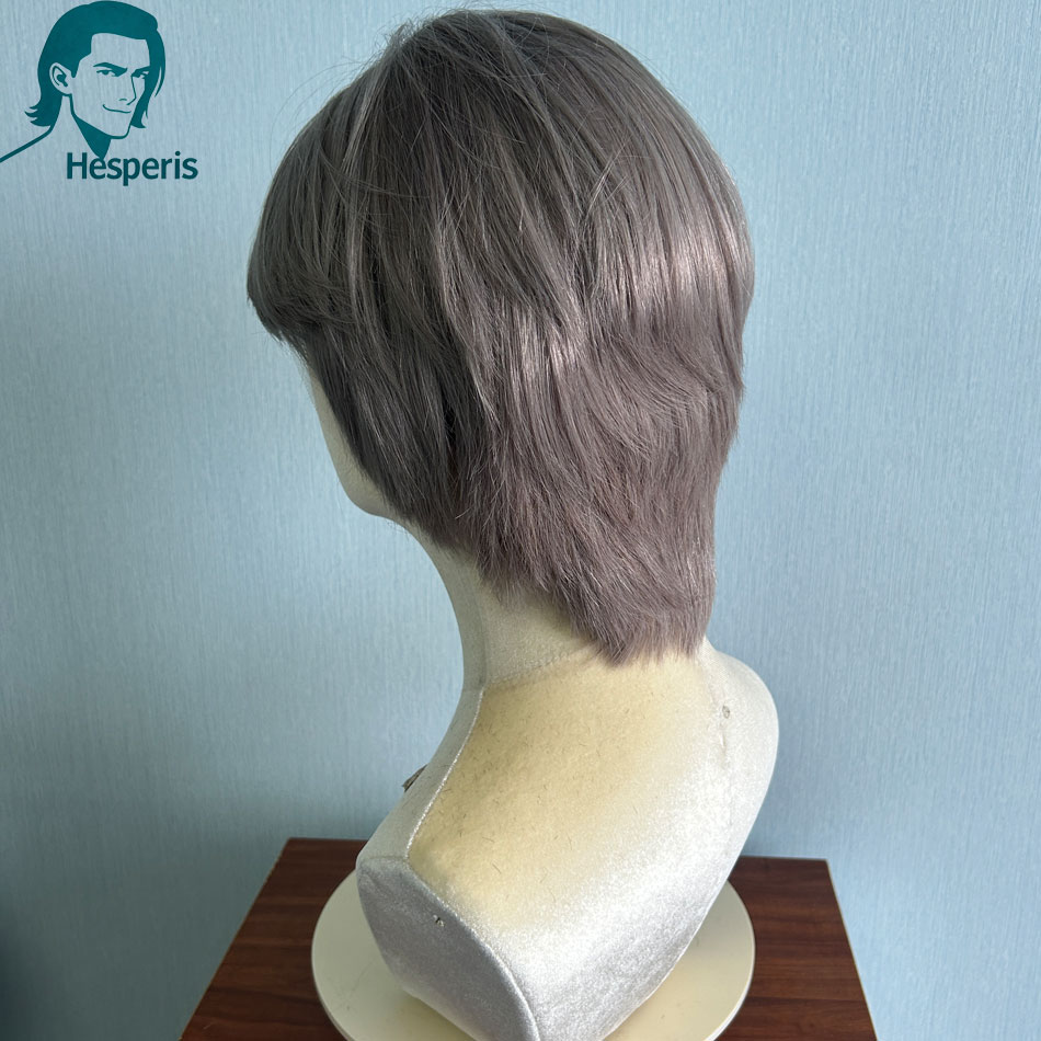 헤스페리스 브라질리언 레미 그레이 컬러 남성 숏컷 밥  - Pre Parted 13X4 Lace Front Bob Wig 리뷰 및 가격