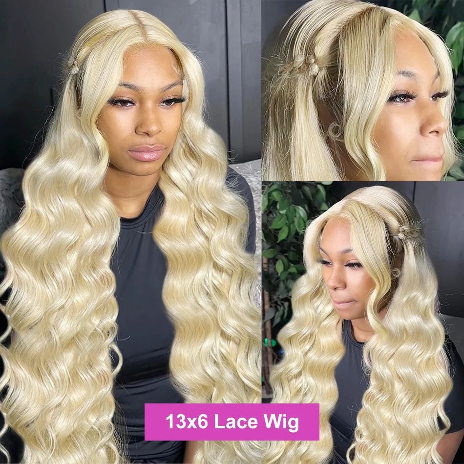 13x6, 613번 밝은 금발, HD 레이스 프런트,  - 613 Blonde Body Wave Lace Front Wig 리뷰 및 가격
