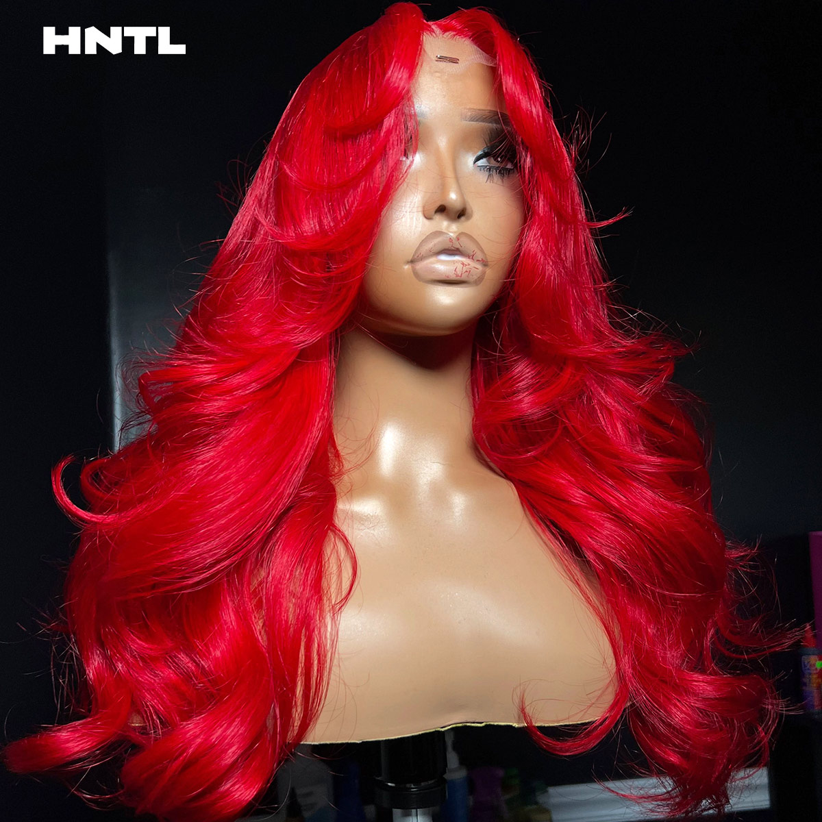 핫 레드 컬러 웨어앤고 4바이4 클로저 글루리스 가발  - Glueless Wear And Go Human Hair Wig 리뷰 및 가격