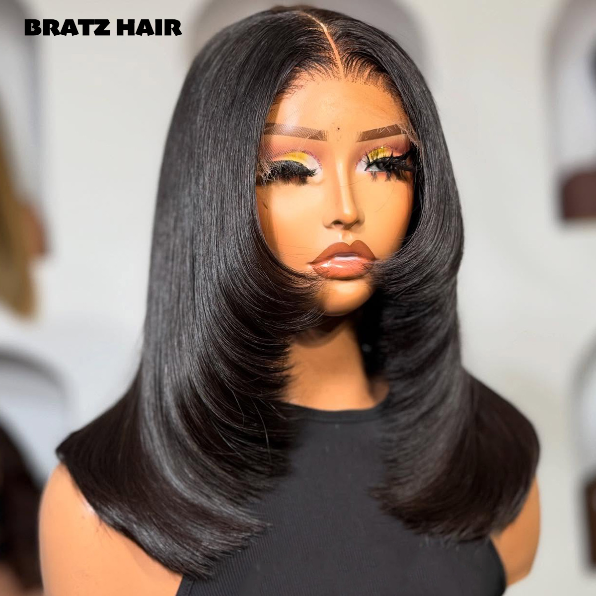 슈퍼 더블 드로운 레이어드 컷 5x5 클로저 글루리스  - Glueless Wear And Go Human Hair Wig 리뷰 및 가격