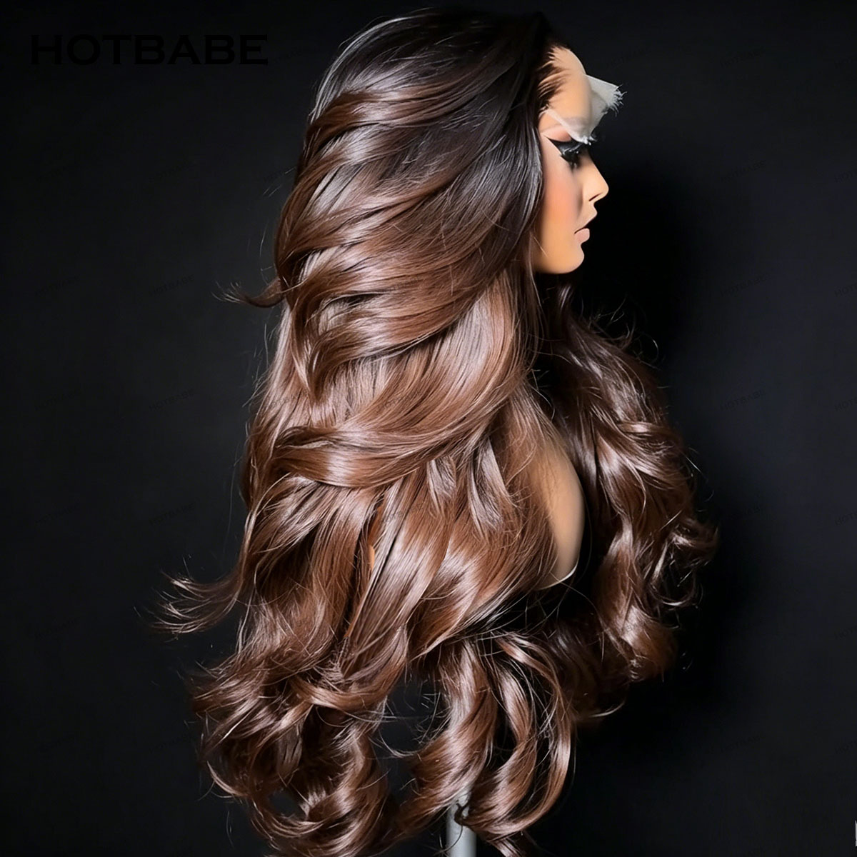 글루리스 인모 가발 1B/4 브라운 바디 웨이브 웨어앤 - Glueless Wear And Go Human Hair Wig 리뷰 및 가격
