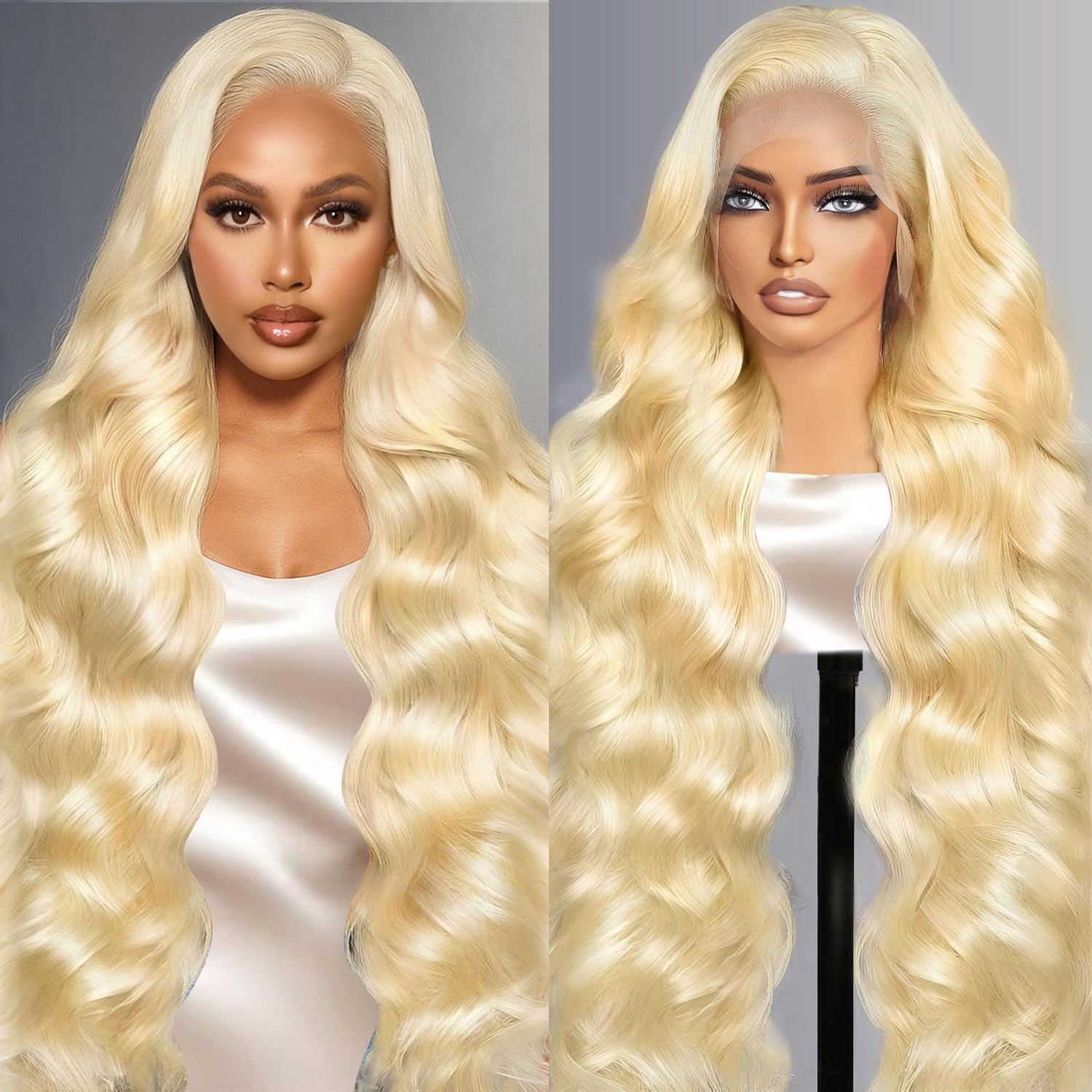 13x4 레이스 프론트 가발 인모 613 블론드 프리  - 613 Blonde Body Wave Lace Front Wig 리뷰 및 가격
