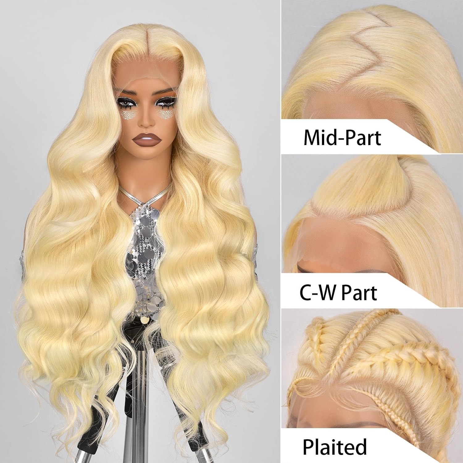 13x4 레이스 프론트 가발 인모 613 블론드 프리  - 613 Blonde Body Wave Lace Front Wig 리뷰 및 가격