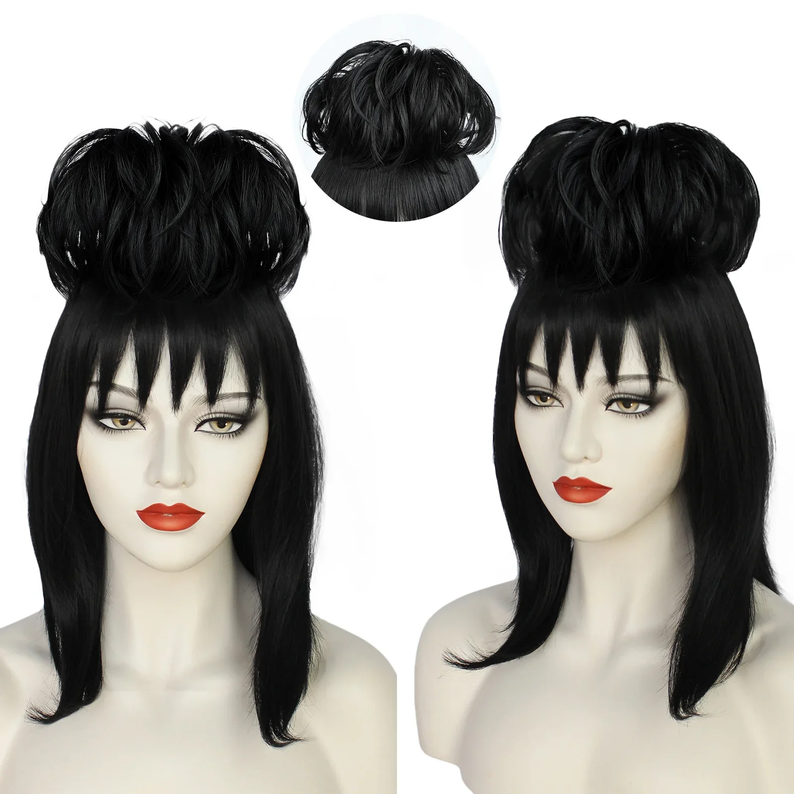 Lydia Deetz 코스프레 가발 신부 가운 코스튬  - Synthetic Braided Wigs For Black Women 리뷰 및 가격