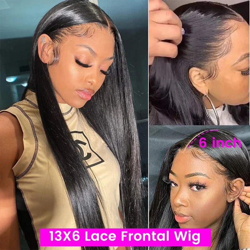 HD 투명 360 전면 4X4 클로저 가발 스트레이트  - Lace Front Wigs 리뷰 및 가격