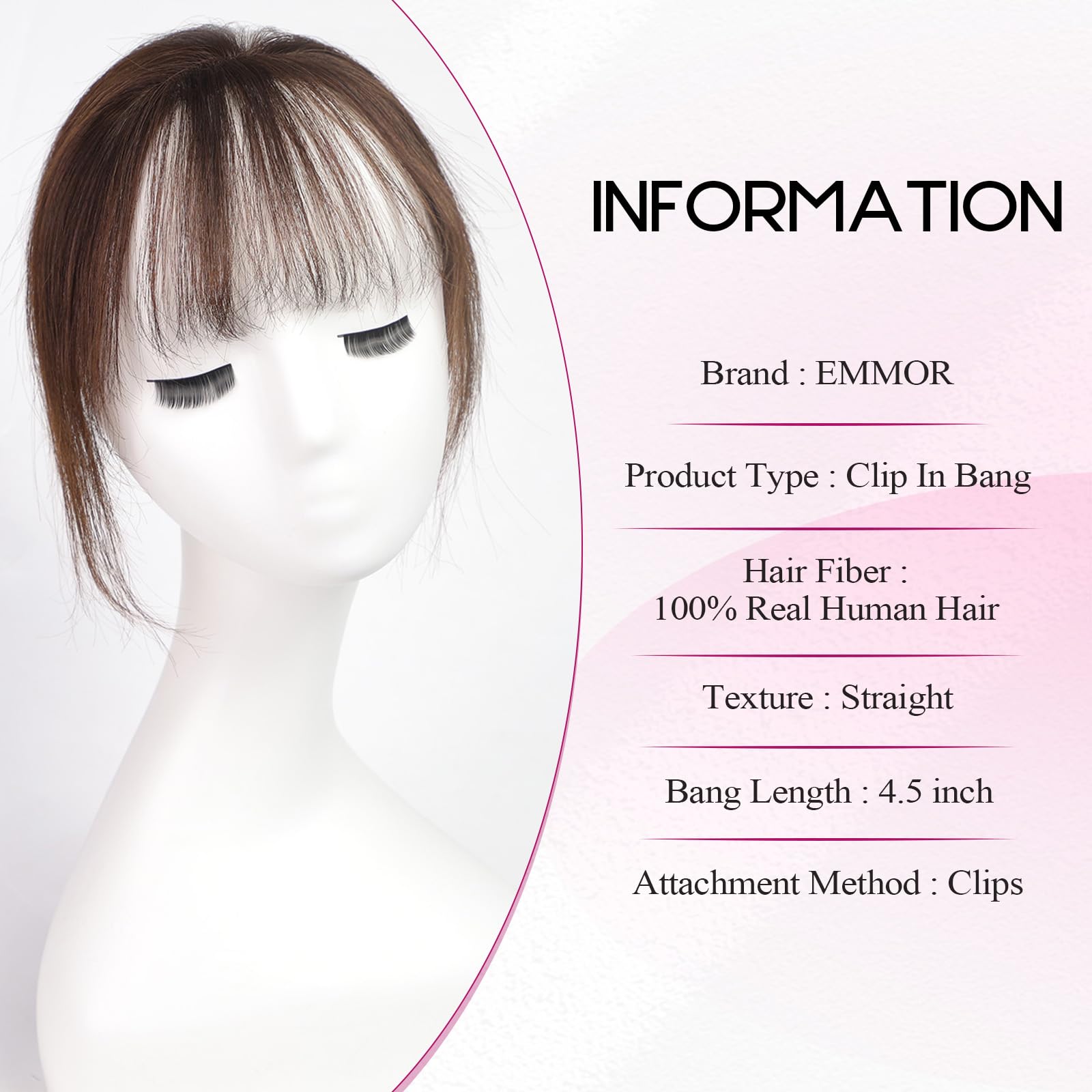 100% 인모 앞머리 클립형 에어 프린지 앞머리 여성용 - Seamless Clip In Hair Extensions Human Hair 리뷰 및 가격