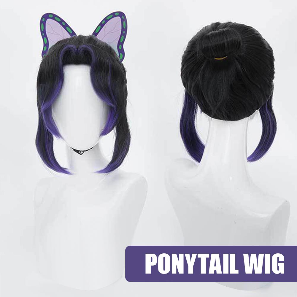 고품질 코초우 시노부 코초 코스프레 가발 35cm 블랙 - Synthetic Braided Wigs For Black Women 리뷰 및 가격
