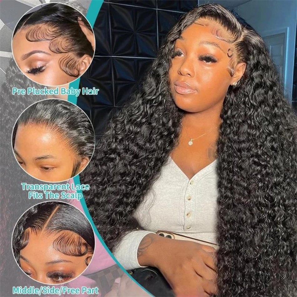 30인치 딥 웨이브 레이스 프론트 가발 인모 210%  - Hd Lace Frontal Wig Human Hair Pre Plucked 리뷰 및 가격